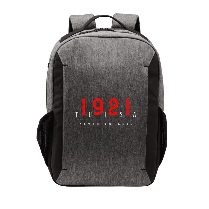 1921 Tulsa Oklahoma Black Wall Street Never Forget Graphic Vector Backpack