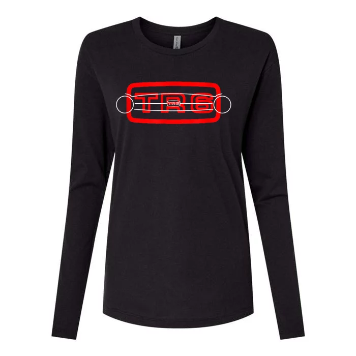 1970s Triumph TR6 British Classic Car Grille Womens Cotton Relaxed Long Sleeve T-Shirt