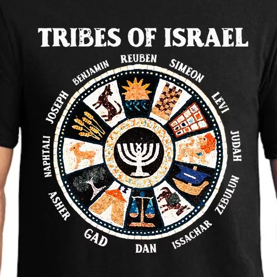 12 Twelve Tribes Of Israel Hebrew Israelite Judah Jerusalem Pajama Set