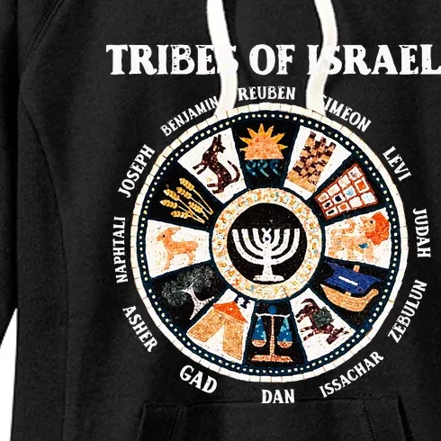 12 Twelve Tribes Of Israel Hebrew Israelite Judah Jerusalem Women's Fleece Hoodie