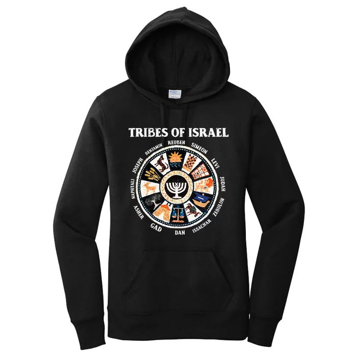 12 Twelve Tribes Of Israel Hebrew Israelite Judah Jerusalem Women's Pullover Hoodie