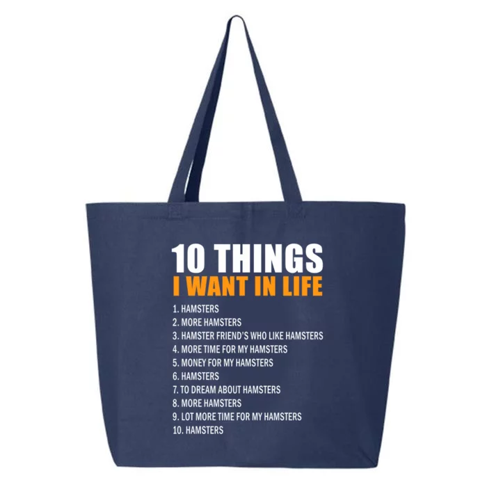 10 Things Want In Life Hamster Hamster Gift 25L Jumbo Tote