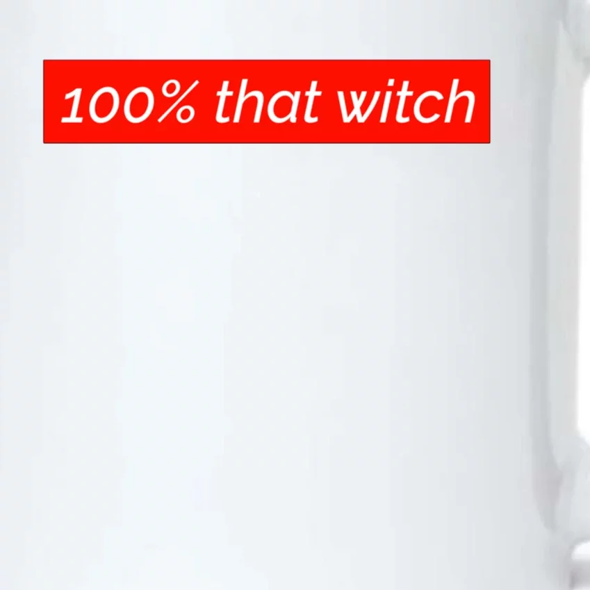 100% That Witch Gift Black Color Changing Mug