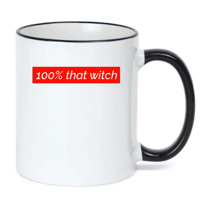 100% That Witch Gift Black Color Changing Mug