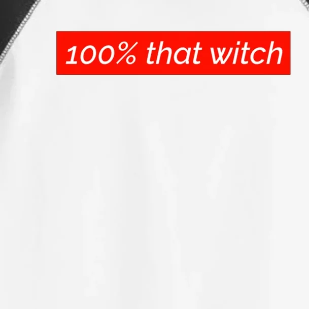 100% That Witch Gift Toddler Fine Jersey T-Shirt