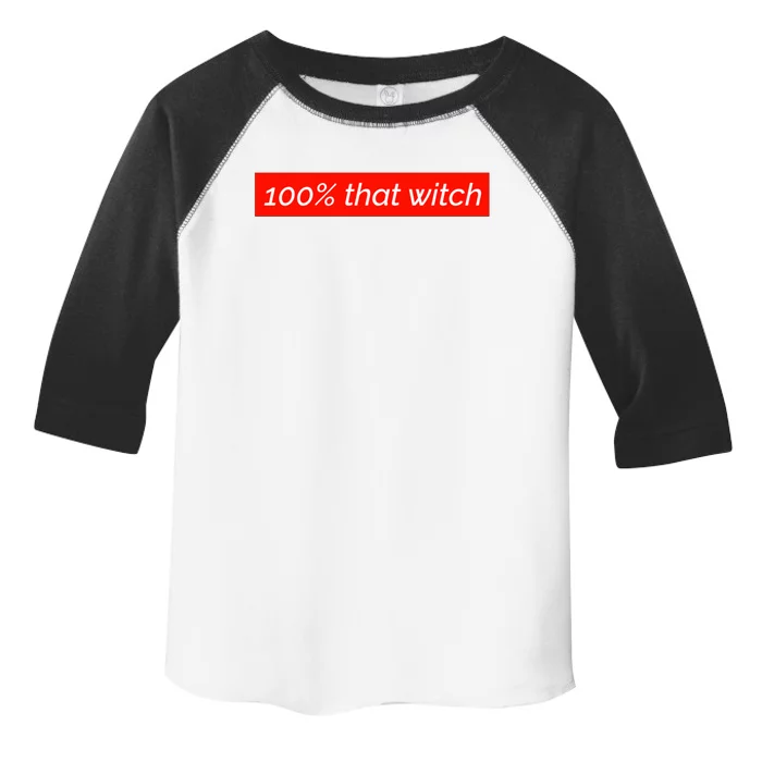 100% That Witch Gift Toddler Fine Jersey T-Shirt