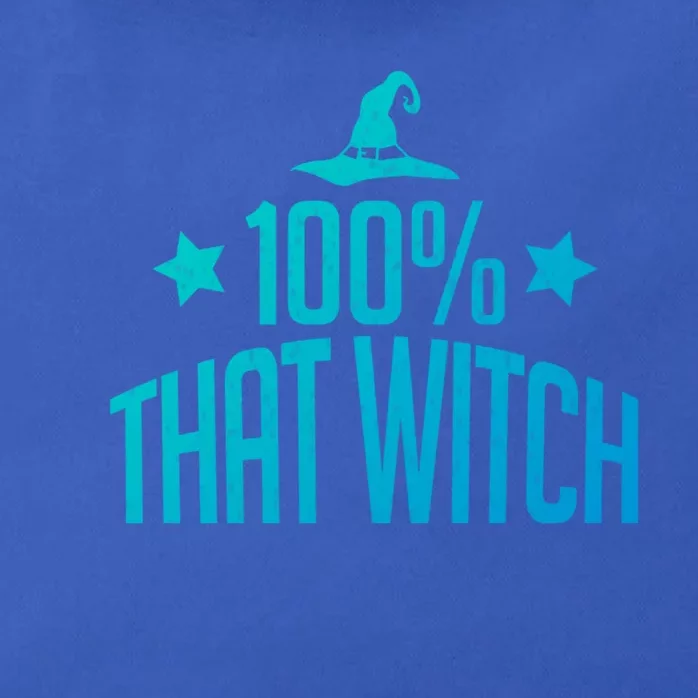 100% That Witch Gift Zip Tote Bag