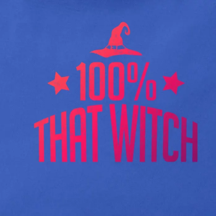 100% That Witch Gift Zip Tote Bag