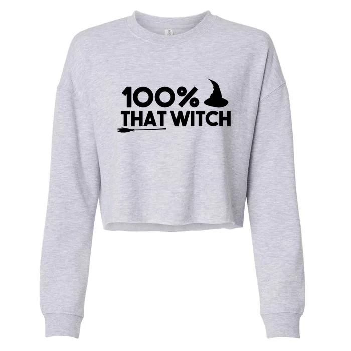 100% That Witch Truth Gift Cropped Pullover Crew