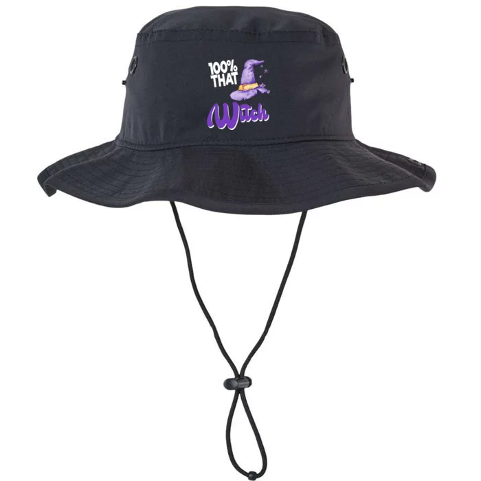 100% That Witch Funny Halloween Legacy Cool Fit Booney Bucket Hat