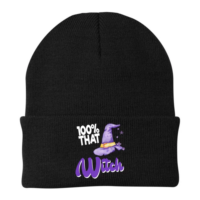 100% That Witch Funny Halloween Knit Cap Winter Beanie