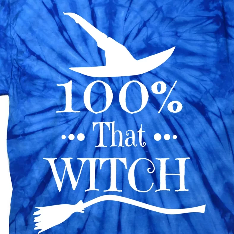 100% That Witch Dna Funny Halloween Witches Casual Cute Gift Tie-Dye T-Shirt