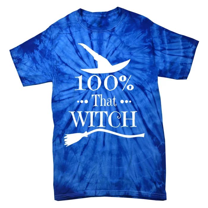 100% That Witch Dna Funny Halloween Witches Casual Cute Gift Tie-Dye T-Shirt