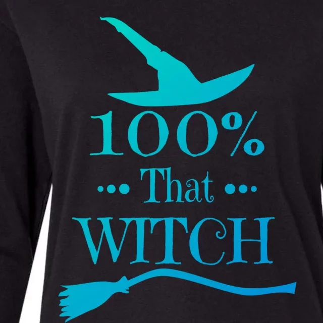 100% That Witch Dna Funny Halloween Witches Casual Cute Gift Womens Cotton Relaxed Long Sleeve T-Shirt