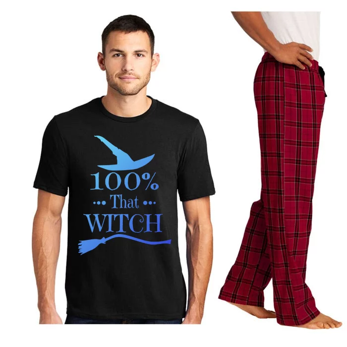 100% That Witch Dna Funny Halloween Witches Casual Cute Gift Pajama Set