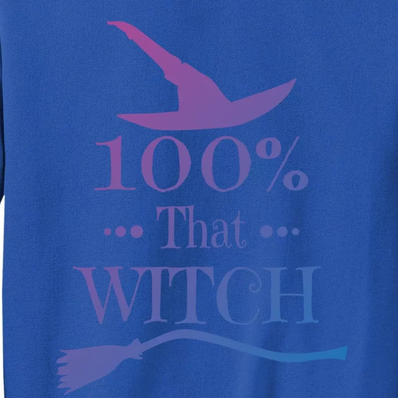 100% That Witch Dna Funny Halloween Witches Casual Cute Gift Tall Sweatshirt