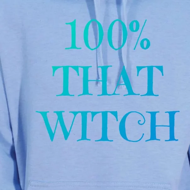 100% That Witch Funny Halloween Gift Unisex Surf Hoodie