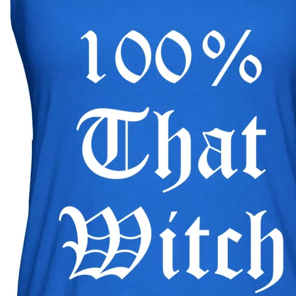 100% That Witch Gift Ladies Essential Flowy Tank