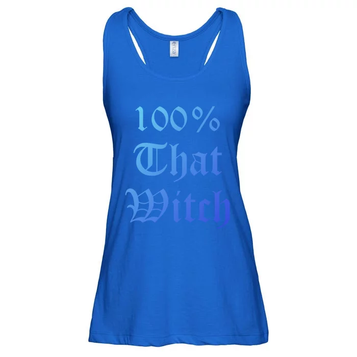 100% That Witch Gift Ladies Essential Flowy Tank