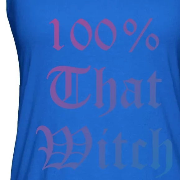 100% That Witch Gift Ladies Essential Flowy Tank