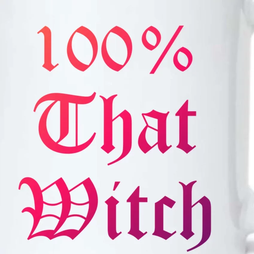 100% That Witch Gift Black Color Changing Mug