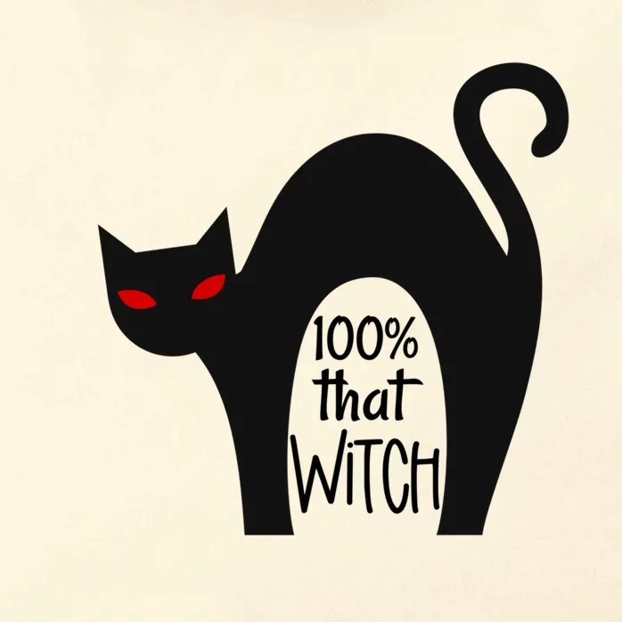 100% That Witch Cool Gift Zip Tote Bag