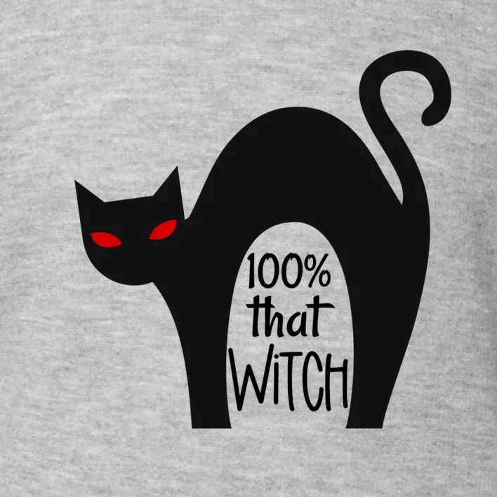 100% That Witch Cool Gift Toddler Sweatshirt