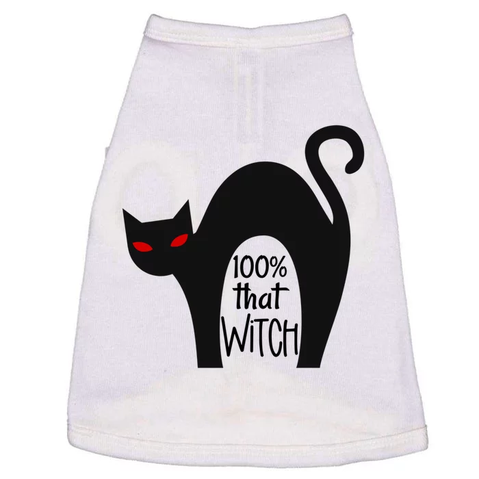 100% That Witch Cool Gift Doggie Tank