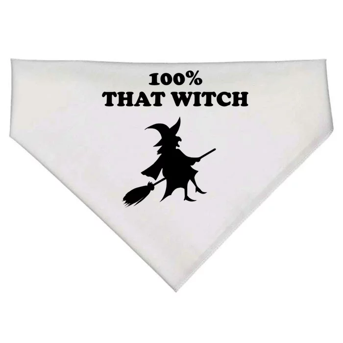 100% That Witch Meaningful Gift USA-Made Doggie Bandana