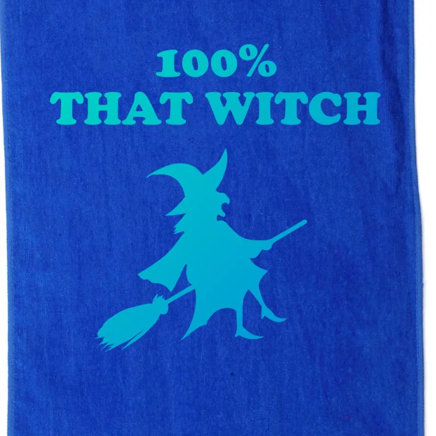 100% That Witch Meaningful Gift Platinum Collection Golf Towel