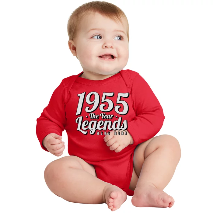 1955 The Year Legends Were Born Baby Long Sleeve Bodysuit