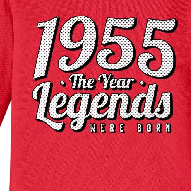 1955 The Year Legends Were Born Baby Long Sleeve Bodysuit