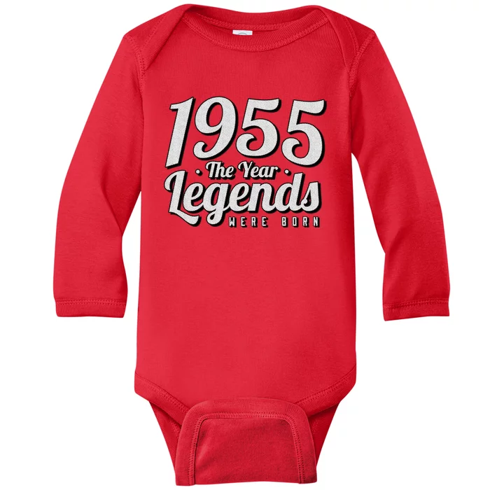 1955 The Year Legends Were Born Baby Long Sleeve Bodysuit