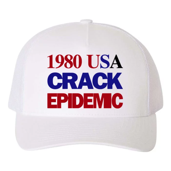 1980 Usa Crack Epidemic Yupoong Adult 5-Panel Trucker Hat