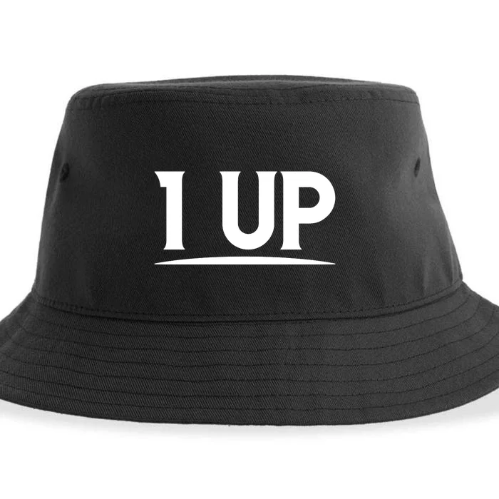 1 UP Funny Fathers Day T Sustainable Bucket Hat