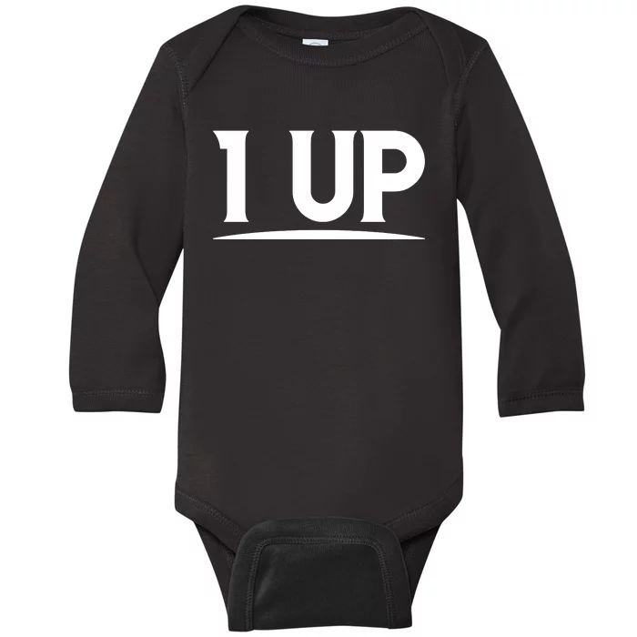 1 UP Funny Fathers Day T Baby Long Sleeve Bodysuit