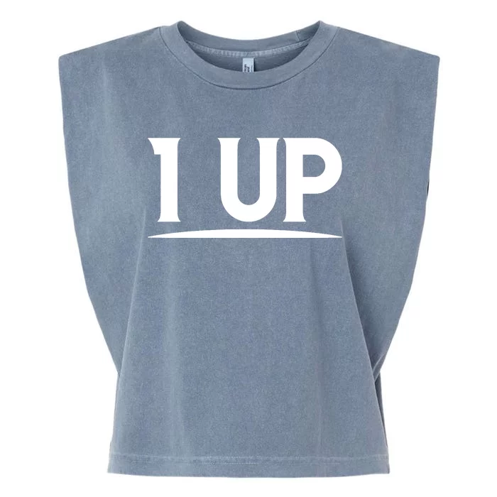 1 UP Funny Fathers Day T Garment-Dyed Women's Muscle Tee