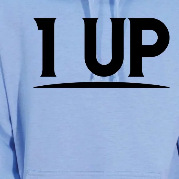 1 UP Funny Fathers Day T Unisex Surf Hoodie