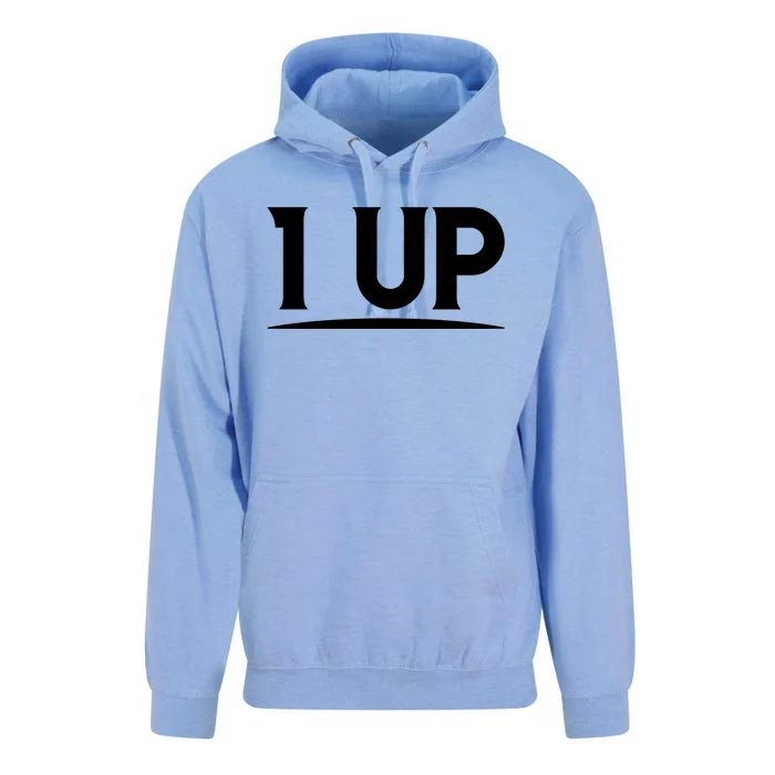 1 UP Funny Fathers Day T Unisex Surf Hoodie