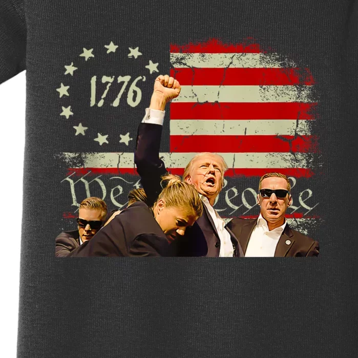 1776 Usa Flag Donald Trump 2024 Usa Election Voting Baby Bodysuit