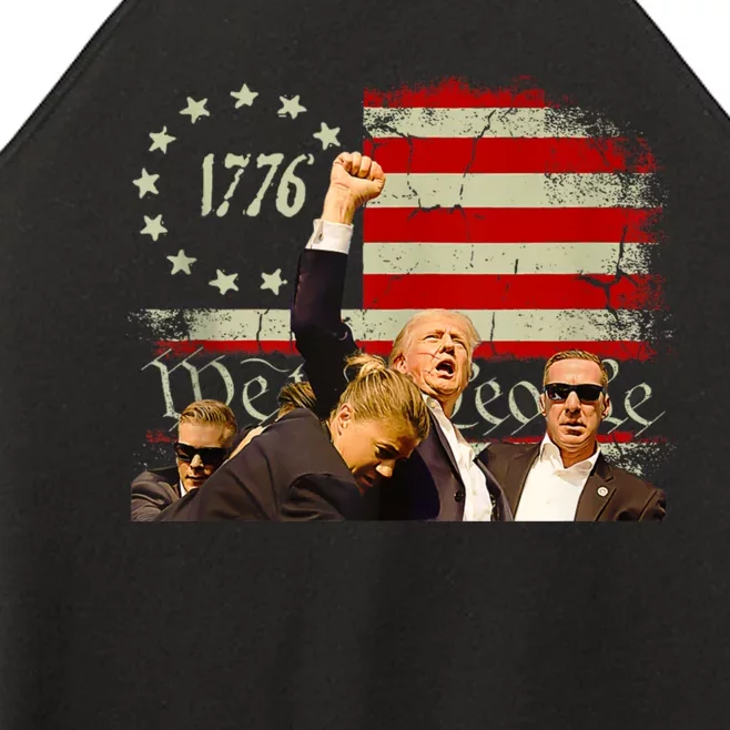 1776 Usa Flag Donald Trump 2024 Usa Election Voting Women’s Perfect Tri Rocker Tank