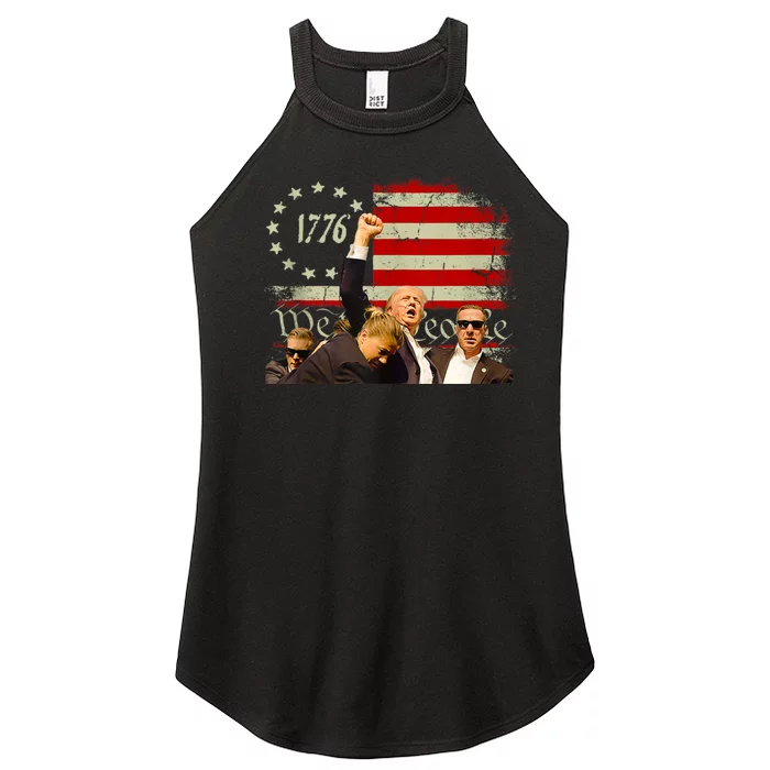 1776 Usa Flag Donald Trump 2024 Usa Election Voting Women’s Perfect Tri Rocker Tank