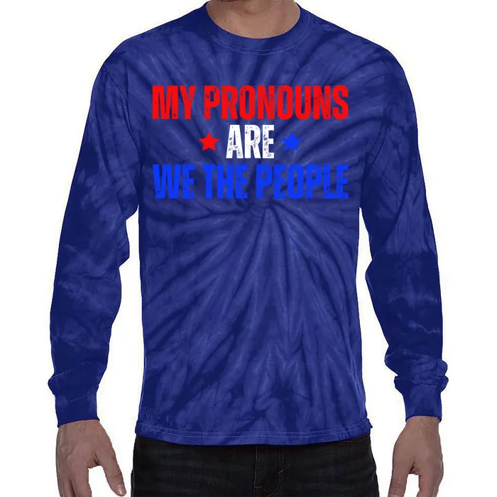 1776 Usa Gifts For American Patriots We The People Tie-Dye Long Sleeve Shirt