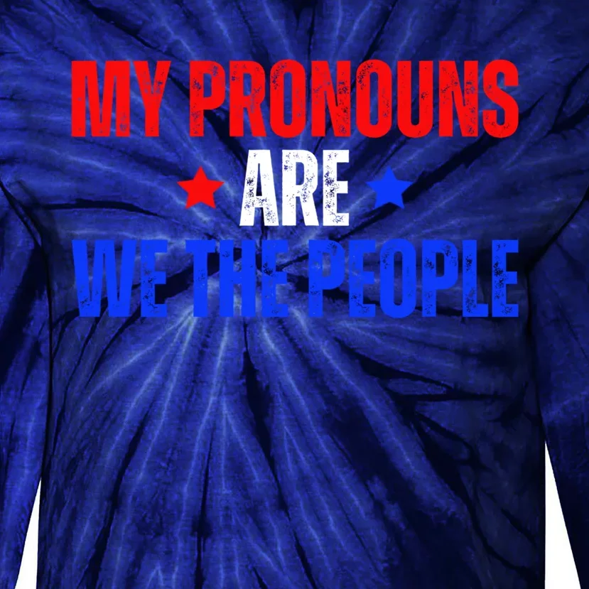 1776 Usa Gifts For American Patriots We The People Tie-Dye Long Sleeve Shirt