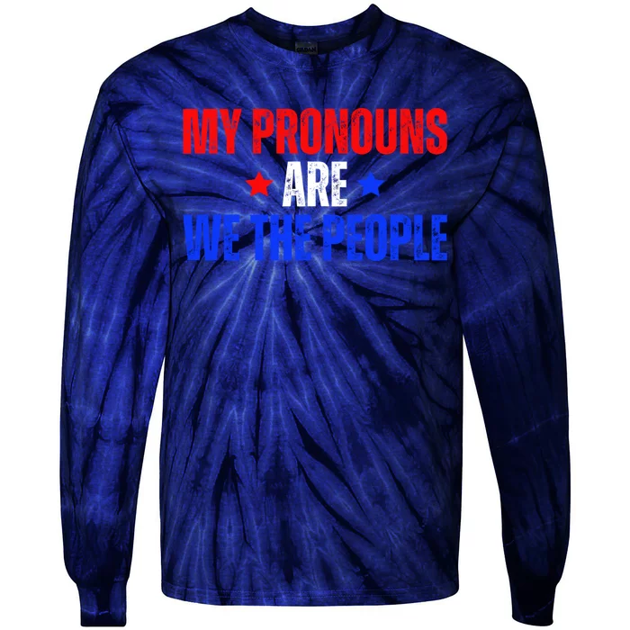 1776 Usa Gifts For American Patriots We The People Tie-Dye Long Sleeve Shirt