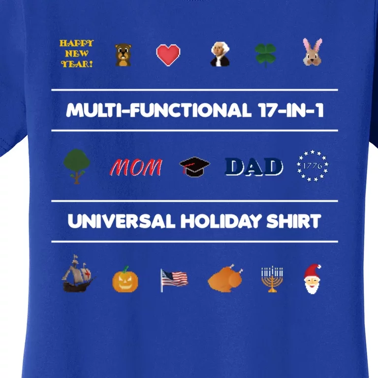 17giftingift1 Universal Holiday Pixel Art Cool Gift Women's T-Shirt