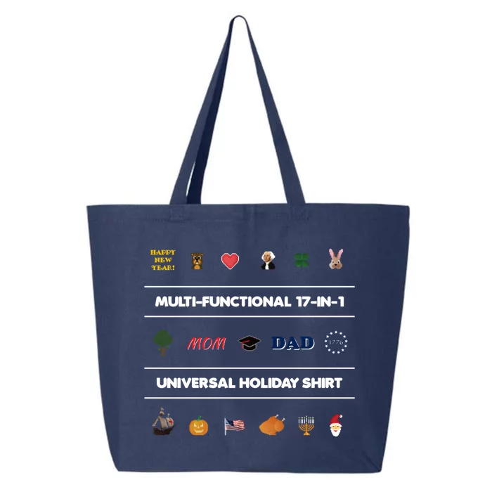 17giftingift1 Universal Holiday Pixel Art Gift 25L Jumbo Tote