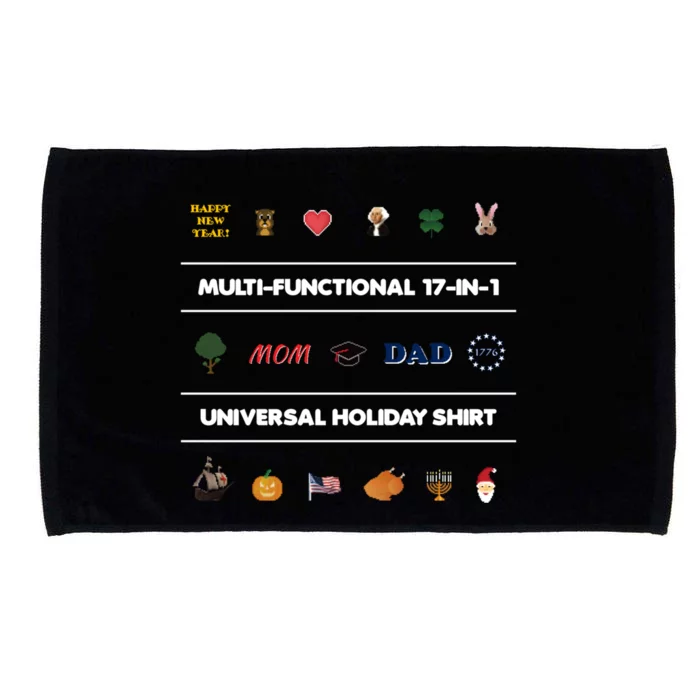 17giftingift1 Universal Holiday Pixel Art Gift Microfiber Hand Towel