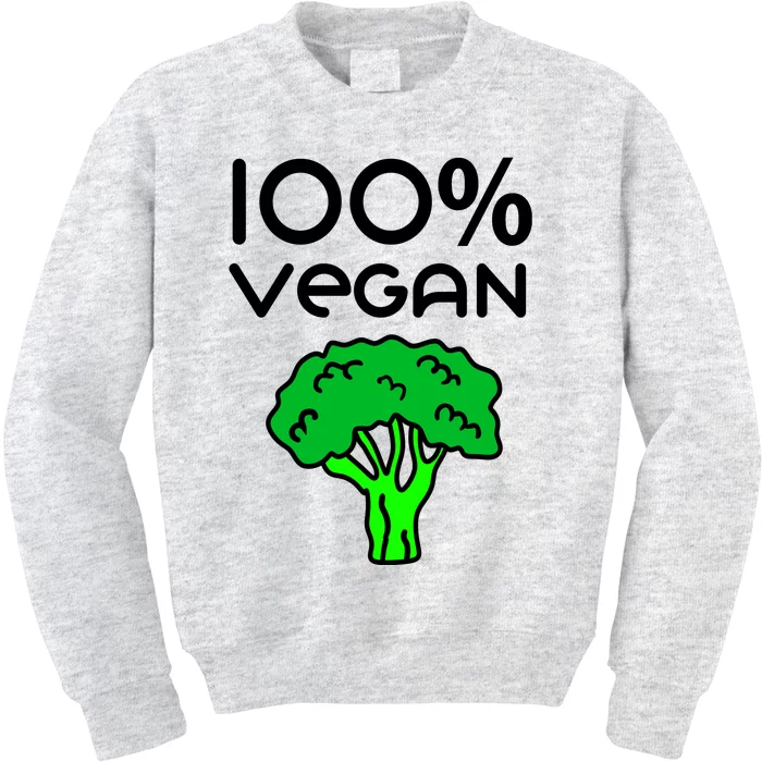 100 % Vegan Kids Sweatshirt