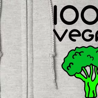 100 % Vegan Full Zip Hoodie